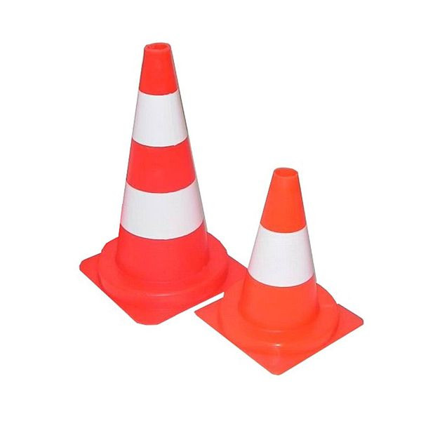 NESTLE cône de signalisation PVC, blanc-rouge, 32cm, pour la sécurité routière, 19806000