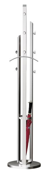Armoire Kerkmann Solitaire, Ø 400, H 1750 mm, aluminium argent, 30606914
