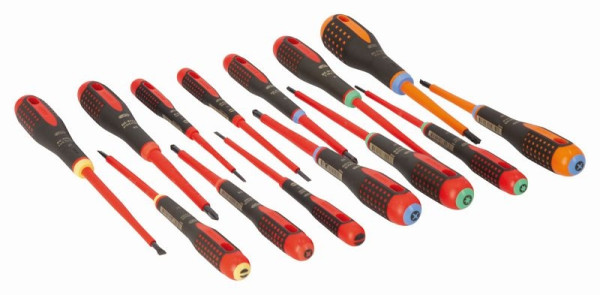 Jeu de tournevis Bahco Ergo™, isolés, 14 pièces, BE-9876S