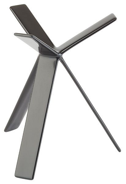 Présentoir de buffet APS -STAR-, hauteur : 18 cm, métal, revêtement noir, avec revêtement en caoutchouc antidérapant, 33262