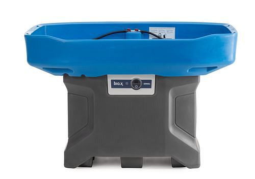 Laveuse de pièces DENIOS biohne x C100 XL, kit complet avec lavabo et premier remplissage, 274-178