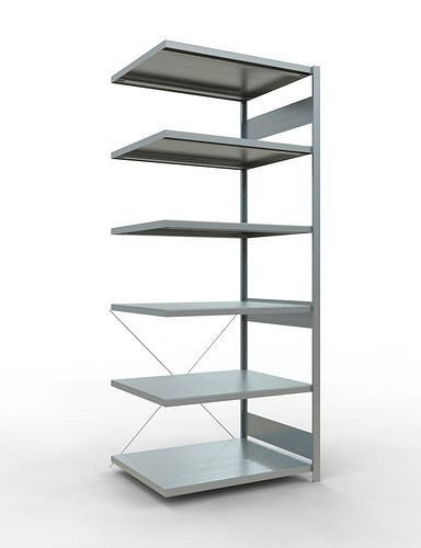 Rayonnage à étagères Schulte, panneau supplémentaire, 6 niveaux de rangement, traverse, charge du compartiment 250 kg, 1006 x 836 x 2500 mm, 278756