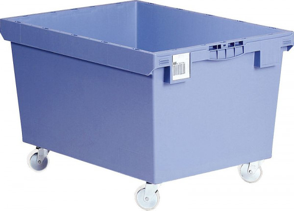 BITO conteneur réutilisable MB couvercle/barre/skid /MB 86321DRK 800x600x323 bleu pigeon, double fond RK, C0402-0088