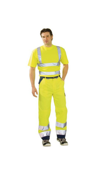 Pantalon haute visibilité Planam, jaune/marine, taille 24, 2017024