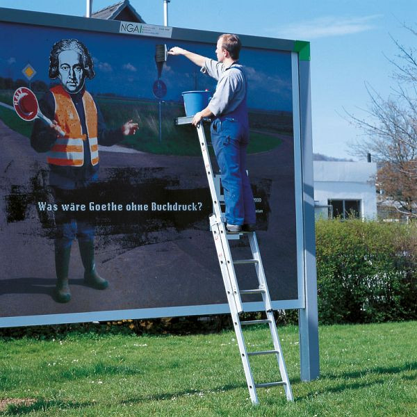 Affiche échelle Euroline 2 parties, Hauteur d'échelle verticale: 2,4m, 3280005