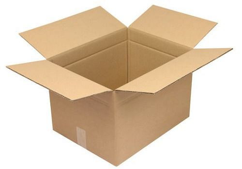 Boîte pliante en carton ondulé TransPak 2 parois, dimensions intérieures 450 x 350 x 300 mm, format A3, qualité 2.30BC, lot de 10, 299358