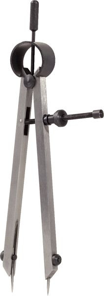 Compas de précision à ressort KS Tools avec pointes interchangeables, 130 mm, 300.0429