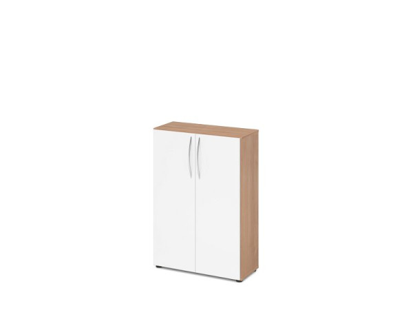 Armoire Hammerbacher 3OH 34, profondeur 6 cm BM noyer/blanc, V4550/N/W/BM