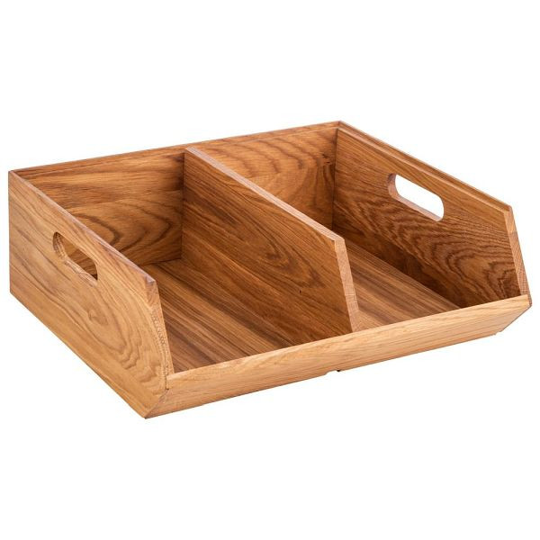 APS Buffet Box 35 x 31 cm, hauteur : 12,5 cm, bois de chêne, huilé, 11729