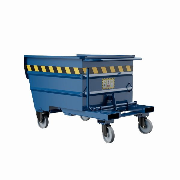 Sall Conteneur basculant LTL polyvalent en acier, 135 x 92 x 91 cm, bleu, LT0500B