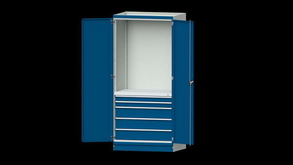 Établis ANKE armoire de base système d'armoire modulaire, modèle 2410, 1015 x 720 x 2200 mm, RAL 7035/5010, 631.231