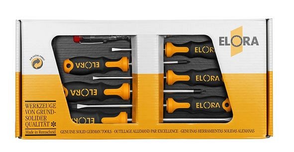 Jeu de tournevis ELORA, fente et Phillips, 7 pièces, 583 S7-K-1, 0583520705501
