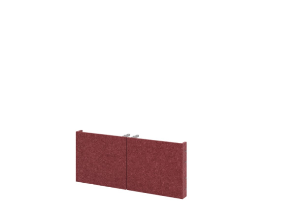 Portes en feutre Hammerbacher FlexWall 80 cm, 1 OH, TO, Bordeaux, VFWA18/B/TO