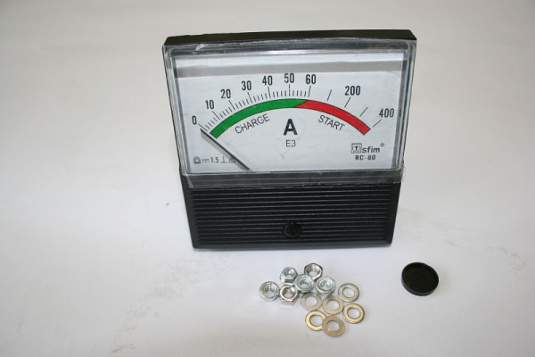 Ampèremètre ELMAG 0-400 A, 80x80mm pour EUROSTART 700/1000 automatique, 9505260