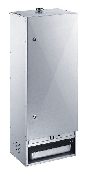 Fumoir Peetz en tôle d'acier aluminisée avec porte, HxLxP: 100cm x 39cm x 28cm, 880015