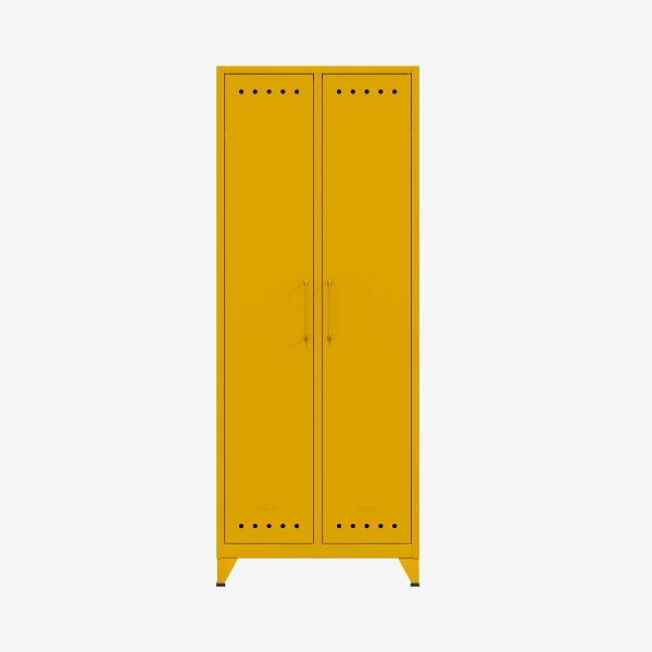 Armoire Bisley Fern Maxi, avec tringle à vêtements et étagère fixe, tournesol (642), FERMAX642