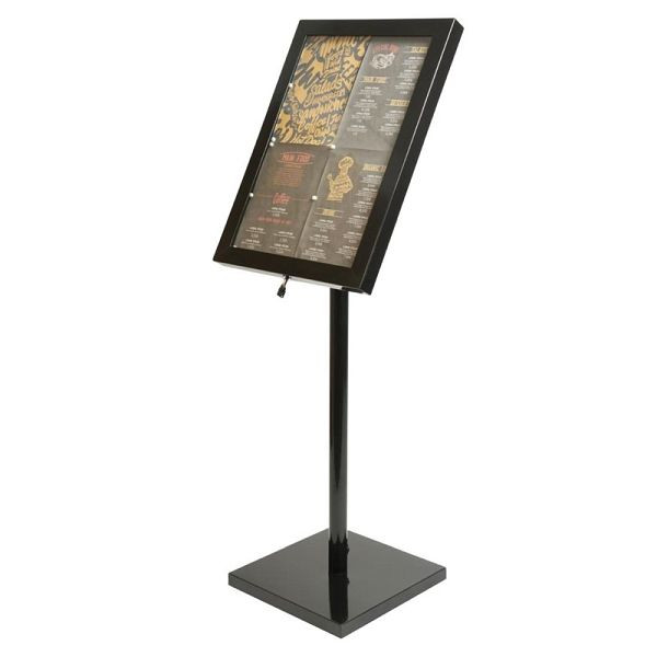 Coffret présentoir LED Securit 4 x A4, GL110