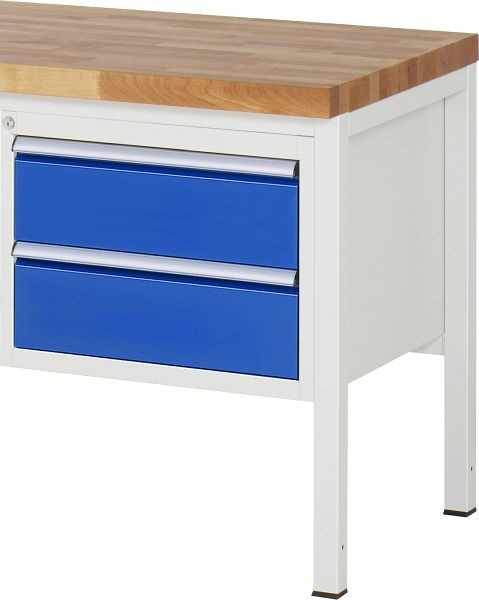Conteneur à sous-construction RAU série 7000, L580 x P650 x H440 mm, ouvert en haut, tiroirs : 2xH180 mm, 13-L2.0A.11