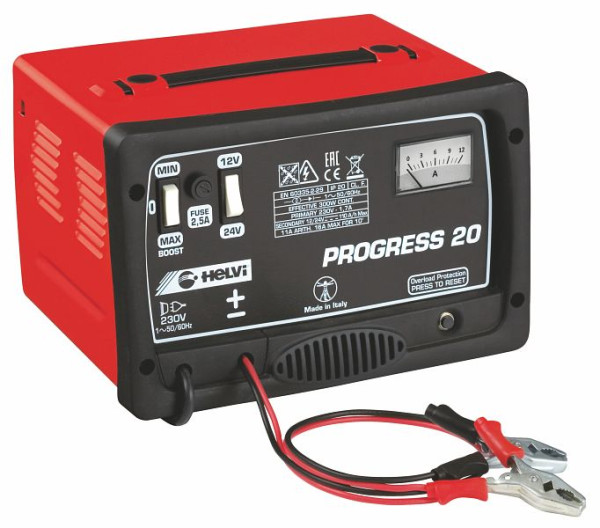 Chargeur de voiture Helvi Chargeur d'atelier 12V 24V 16A 20250