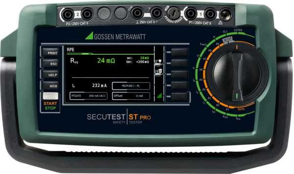 Gossen Metrawatt Secutest Pro, appareil de test pour tester la sécurité électrique des appareils, y compris le logiciel IZYTRON.IQ Business Starter, M707B