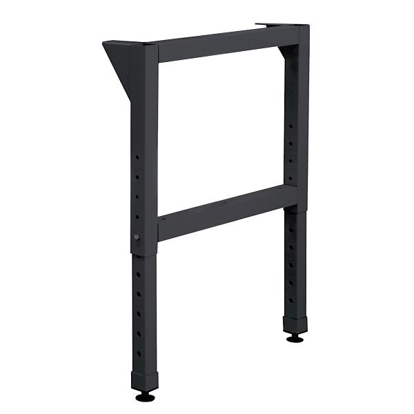 Pied d'établi ADB réglable en hauteur, H600-1000 x P700 mm, réglable en hauteur, gris anthracite, RAL 7016, 42533