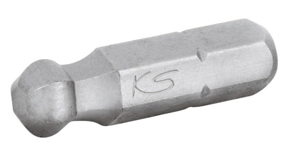 KS Tools Douille hexagonale 1/4", 25 mm, tête sphérique, 1,5 mm, lot de 5, 911.8395