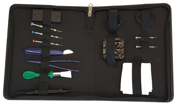 Ensemble d'outils pour montres Berger & Schröter 14 pcs. dans étui en cuir C, 60283