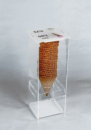 Silo à glace GEPPETTO pour Wunderwaffel, avec cuillère et couvercle, 94028