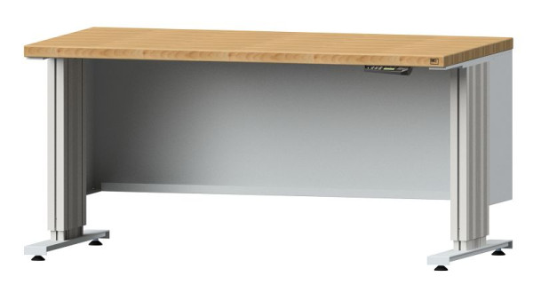 Établi ANKE LIFT, modèle 150, 1500 x 800 x 740-1140 mm, RAL 7035, BMP 40 mm, 405.200