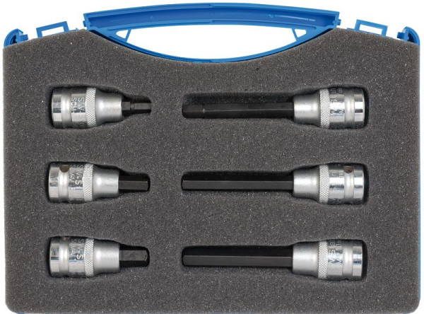 Embouts de tournevis SW-Stahl, 1/2", six pans creux, 6-10 mm, 6 pièces, S5117