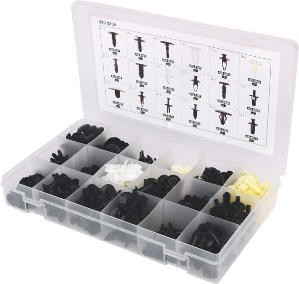 Jeu de clips de fixation KS Tools pour Ford, 415 pièces, 420.0250