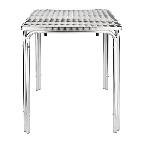 Table bistro Bolero carrée inox 4 pieds 60cm, CG837