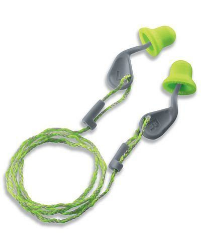 Bouchons d'oreille uvex xact-fit, avec tige et cordon, SNR 26, citron vert, UE : 50 paires, 210-213