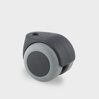 Roulette pivotante TENTE-ROLLEN, roue Ø 50 mm, capacité de charge 40 kg, hauteur 54 mm, A 87 Shore, AA20PJI050L51-10
