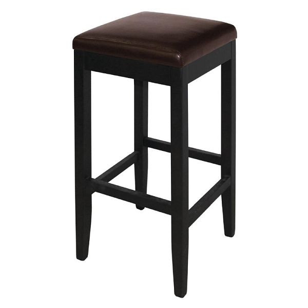 Tabouret de bar Bolero cuir synthétique marron foncé, UE: 2 pièces, GG649