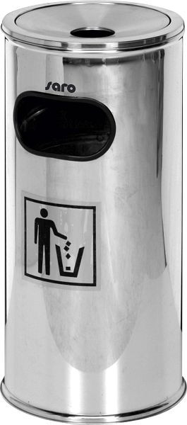 Collecteur de déchets / cendrier sur pied Saro modèle REMCO, insert cendrier amovible, 282-3025