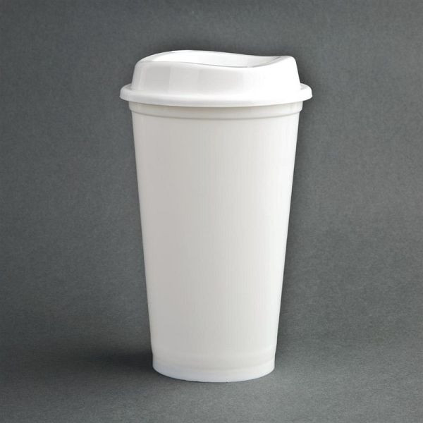 Tasse à café réutilisable Olympia en polypropylène 450 ml (lot de 25), CW929