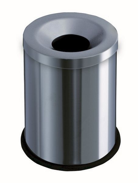 Orgavente GRISU, poubelle de sécurité en acier inoxydable brossé, H x Ø 330x266 mm, 15L, 770000
