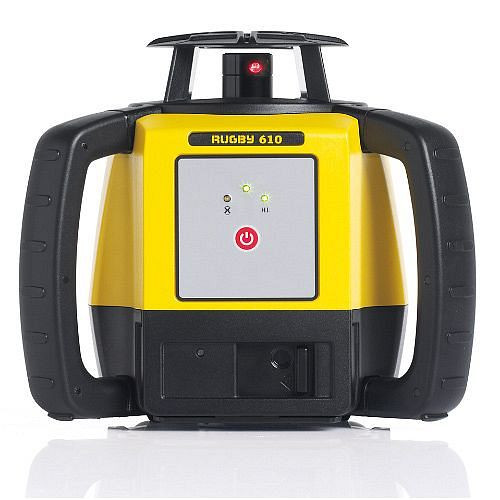 Leica Rugby 610 - ensemble laser rotatif avec étui, récepteur PLR300RG, piles alcalines et manuel d'utilisation, 6017683