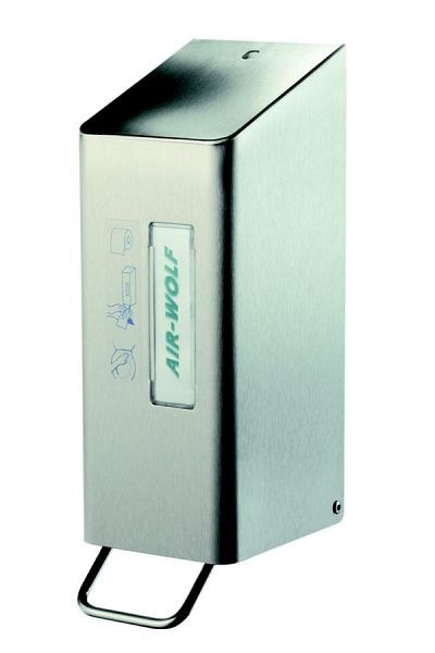 Nettoyant pour sièges de toilettes Air Wolf, série Omega, H x L x P : 288 x 97 x 142 mm, acier inoxydable revêtu, 29-016