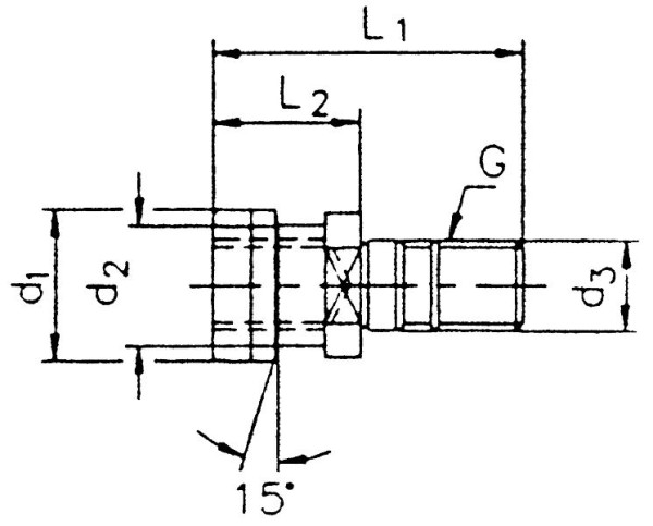 MACK Anzugsbolzen OTT, mit Innengewinde, SK 50, M24, 13-9883I-50
