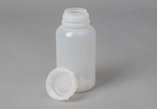 Flacons à col large DENIOS en LDPE, ronds, naturellement transparents, 500 ml, UE : 16 pièces, 261-406