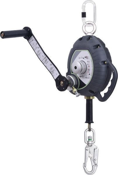 Câble métallique en acier inoxydable Kratos OLYMPE, protection antichute avec rétraction automatique intégrée 10 m, FA2040110S