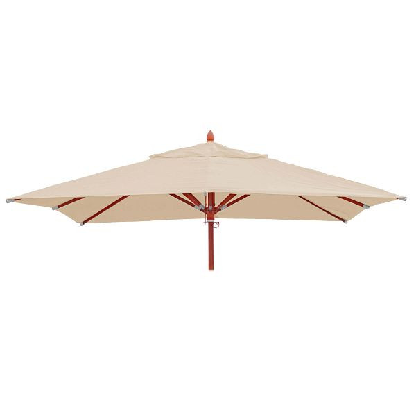 Housse de remplacement Mendler pour parasol en bois de gastronomie HWC-C57, housse de parasol, carré 4x4m polyester 3kg, crème, 76673