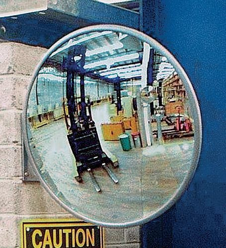 Rétroviseur grand angle DENIOS SR 400, pour l'intérieur et l'extérieur, en plastique spécial, rond, 129-673