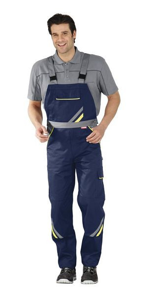 Salopette Planam Visline, marine/jaune/zinc, taille 66, 2433066