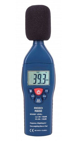 REED Schallpegel Messgerät, Typ 2, 30 bis 130 dB, R8050