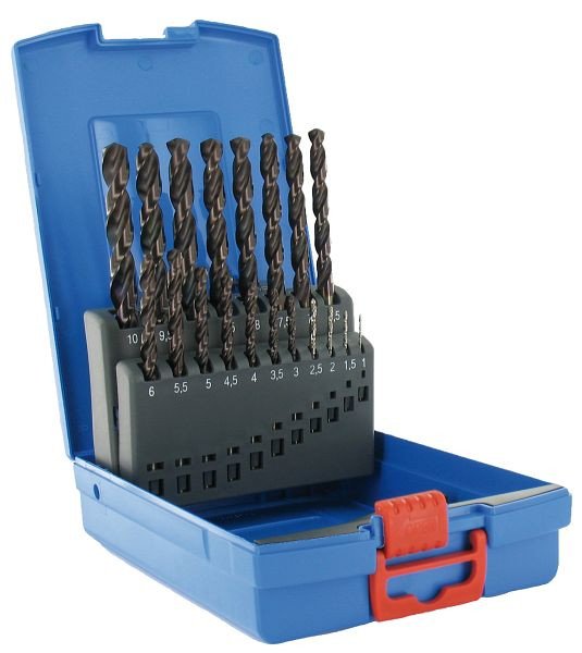 SPPW SPB HSS + cassette X.Cut 19 pièces DIN338 1/2 pas Ø1.0-Ø10.0, 1111080019