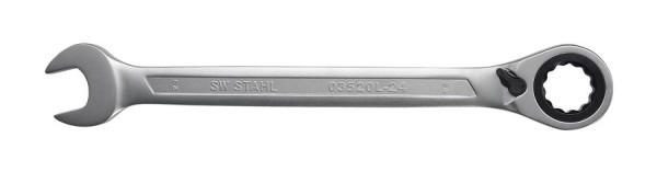 Clé à cliquet mixte SW-Stahl, 24 mm, réversible, 03520L-24