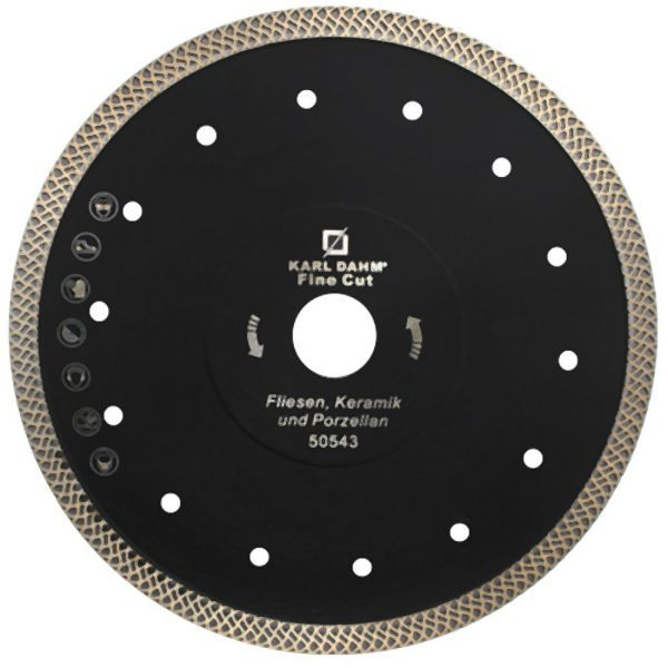 Disque à tronçonner diamanté Karl Dahm Fine Cut, Ø 200 mm, 50543
